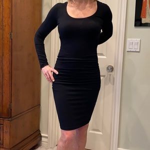 Long sleeve knit dress